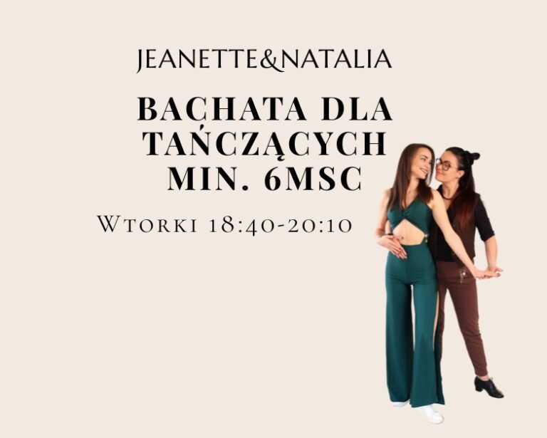 Bachata Sensual Tańczący min. 6 msc. | FOLLOWERKA | wt 18:40